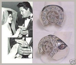 Circle G Rings worn by Priscilla and Elvis Presley on their wedding day. Matching Engagement Rings, Priscilla Presley Wedding, Elvis Wedding, Elvis Presley Priscilla, Elvis Memorabilia, Elvis Presley Family, King Elvis Presley, Joseph Jackson, Elvis And Priscilla