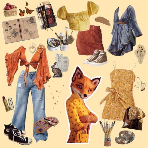 Fantastic Mr Fox Outfit Ideas, Fantastic Mr Fox Aesthetic Outfit, Fantastic Mr Fox Party, Fantastic Mr Fox Aesthetic, Fox Aesthetic, Fox Party, Earth Style, Hippie Grunge, Fantastic Fox