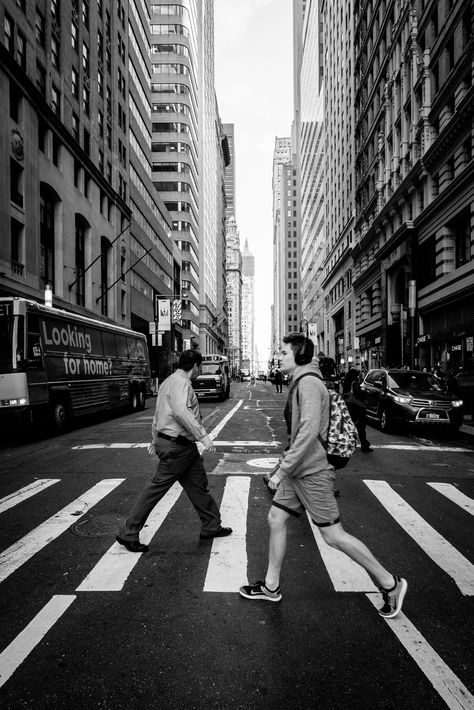 Financial District, New York. April, 2016. New York Sidewalk, Financial District Nyc, Bird Soaring, Urban Street Photography, Interesting Images, Nyc Street, Dark City, Pencil Sketches, Financial District