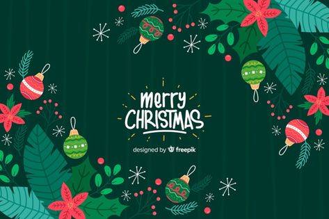 Hand drawn christmas background Free Vector | Free Vector #Freepik #vector #freebackground #freechristmas #freewinter #freemerry-christmas Green Christmas Wallpaper, Christmas Images Free, Free Christmas Backgrounds, Best Christmas Wishes, Party Vector, Merry Christmas Vector, Banner Christmas, Merry Christmas Wallpaper, Merry Christmas Background