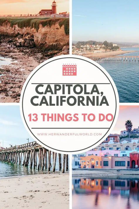 Day Trip to Capitola, California: 13 Charming Things to Do in This Small Beach Town | Her Wanderful World Things To Do In Capitola Ca, Capitola California Things To Do In, Capitola California, Small Beach Town, Capitola Beach, California Places To Visit, California Trip, Solo Trip, California Beach