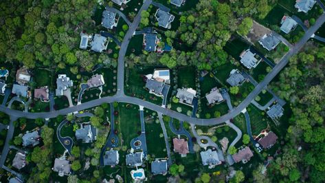 Rich Neighborhood, The Suburbs, Property Tax, Housing Market, Aerial Photography, Kids Shows, How To Get Rich, Autumn Home, Aerial View