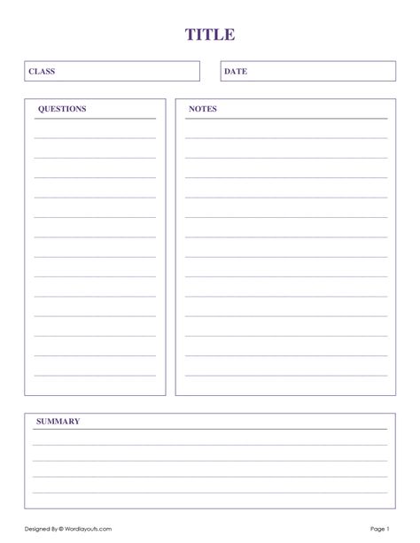 Make your notes taking process easier and effecient with Cornell MasterNote Template.  Designed by @wordlayouts Note Taking Template, Notes Taking, Notes Templates, Cornell Notes Template, Cornell Notes, Notes Template, School Resources, Note Taking, Middle School