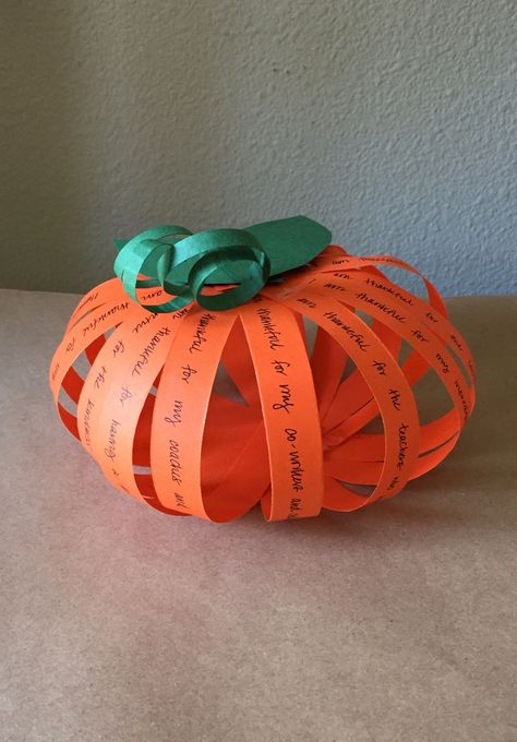 Pumpkin of Gratitude | DIY for Beginners | KiwiCo Thankful Crafts Preschool, Gratitude Pumpkin, Halloween School Activities, Making Pumpkins, Gratitude Crafts, Thankful Crafts, Diy For Beginners, Diy Projects For Beginners, Orange Paper