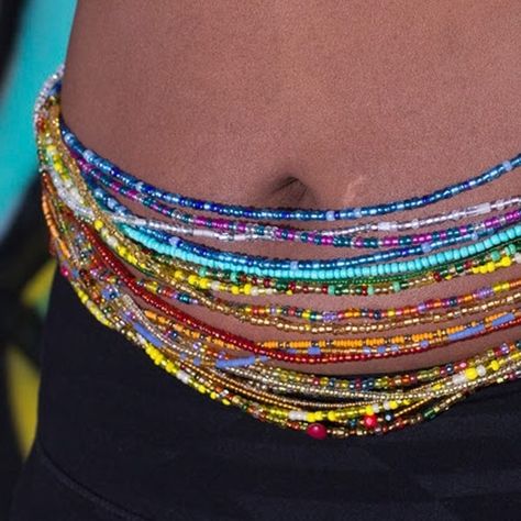 veroex Jewelry | 2 Pieces African Waist Beads 35 With Elastic | Poshmark Waist Bracelet, Waist Beads African, Kids Bangles, African Waist Beads, Waist Jewelry, Belly Jewelry, Pearl Bangle, Waist Beads, Belly Chain