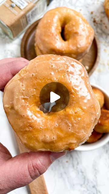 Erin Aronowitz on Instagram: "Air Fryer Donuts made with Biscuit Dough! Enjoy this recipe and video from the @spinachandbacon vault! ❤️ 

These donuts are made in less than 10 minutes using biscuit dough and a few other ingredients! I topped mine with homemade Maple Glaze (made with 2 ingredients) and Cinnamon Sugar! Also, I used a carton cap to create the holes and I air fried the donut holes too. 

Full recipe is on my blog at www.spinachandbacon.com or use the clickable link in my bio @spinachandbacon
.
.
.
.
.
#airfryerrecipe #airfryer #donut #doughnuts #dessert #easydessert #biscuits #easyrecipes #cooking #recipeoftheday #recipeshare #phillyfoodies #recipe #recipes #cookingvideos #recipevideos #recipevideo #recipeideas #simplerecipes  #quickmeal #betterhomesandgardens #tohfoodie #comf Air Fryer Donuts, Lemon Cookies Recipes, Biscuit Dough, Donut Holes, Maple Glaze, Lemon Cookies, Air Fryer Recipes Easy, Cookies Recipes, Cinnamon Sugar