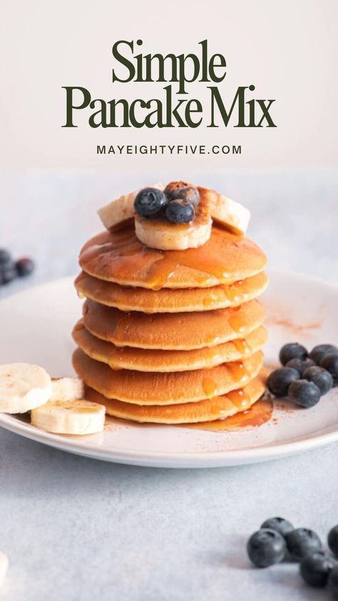 Save time and money with this DIY homemade pancake mix. It's quick, simple, and makes delicious pancakes that everyone will love. #HomemadePancakes #DIYMix #BreakfastHacks Diy Pancake Mix, Homemade Pancake Mix Recipe, Easy Pancake Mix, Pancake Mix Recipe, Homemade Pancake Mix, Homemade Pancake Recipe, Delicious Pancakes, Homemade Pancakes, Tasty Pancakes