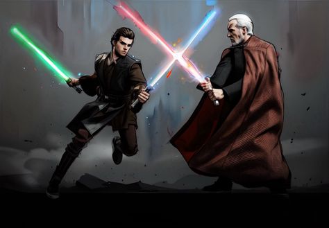 Check out our **Anakin vs. Count Dooku Art Print**, capturing one of the most intense duels in Star Wars history. Printed on premium matte paper with museum-grade quality, this artwork is vibrant, detailed, and ready to make a statement in any room. #AnakinSkywalker #CountDooku #StarWarsArt #RebelScumArtAndApparel #LightsaberDuel #GeekArt #StarWarsFans #ArtCollectors #EpicBattles #SciFiDecor Scifi Decor, Count Dooku, Star Wars History, Geek Art, Star Wars Wallpaper, Anakin Skywalker, Star Wars Art, Star Wars, History