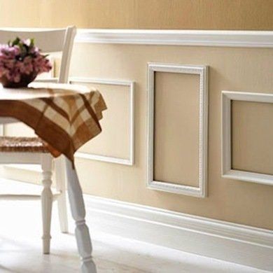 These innovative projects will inspire you to dig through your discards and repurpose them into useful furnishings and interesting accents for your home. Wall Molding Designs, Wall Molding Ideas, Picture Frame Ideas, Decorative Wall Molding, Molding Wall, Wall Molding Design, Molding Ideas, Diy Picture Frame, Wall Moulding