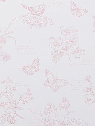 Pink Toile Wallpaper Nursery, Pink Wallpaper Home, Pink Toile Wallpaper, Wallpaper Blossom, Flower Background Design, Baby Naming, Toile Wallpaper, Classic Desk, Toddler Room Decor