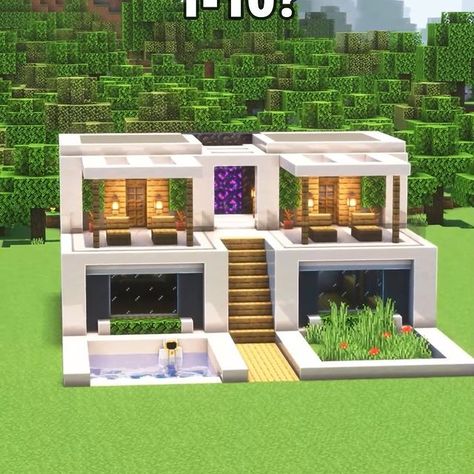 Sereyka | Minecraft: Ultimate Modern House Tutorial🏠 Design by- @blockical 🔥Follow for more🔥 #minecraft #minecrafttutorial #minecraftbuilds… | Instagram Small Minecraft House, Modern Minecraft Houses, House Tutorial, Minecraft House, Minecraft Buildings, Minecraft Tutorial, Minecraft Houses, Follow For More, Minecraft