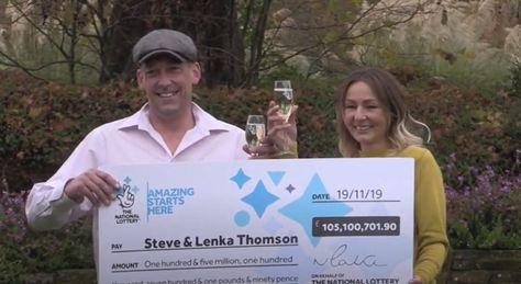 Steve Thompson, a 43-year-old Briton, hit the EuroMillions jackpot last year, pocketing €120 million euro. But rather than stupidly spending the massive sum, the lucky winner has decided together with Euromillions Winner, Steve Thompson, Gender Reveal Photography, Slot Machines For Sale, Lottery Win, Jackpot Winners, National Lottery, Critical Essay, Lottery Results