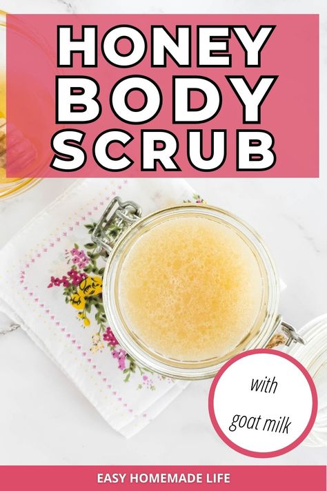 Discover the benefits of a luxurious goat milk body scrub that will leave your skin feeling rejuvenated and silky smooth. Our DIY recipe uses nutrition-packed ingredients like goat milk, honey, and essential oils, and is easy to make at home. Say goodbye to rough, dry skin and hello to a radiant, glowing complexion! Easy Sugar Scrub, Scrub Skin, Goat Milk Recipes, Scrub Face, Scrub Exfoliating, Face Whitening, Goats Milk Lotion, Scar Remover, Skin Scrub