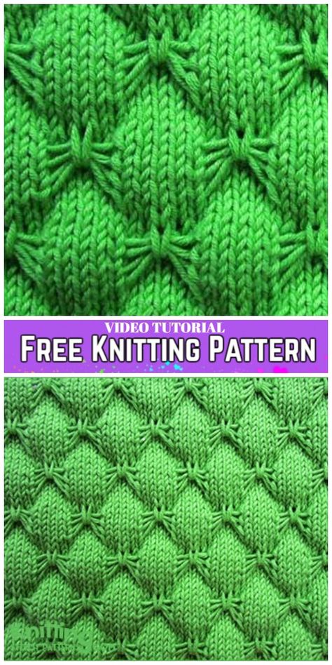 Knit Butterfly Stitch Blanket Free Knitting Pattern -Video Tutorial Knit Butterfly, Butterfly Stitch, Knitting Amigurumi, Butterfly Stitches, Knitting Patterns Free Blanket, Ravelry Knitting, Stitch Blanket, Knitting Stitches Tutorial, Easy Crochet Blanket