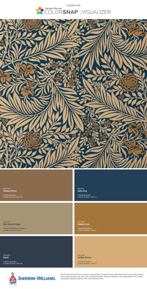 Edwardian Colours Palette, Art Nouveau Colour Palette, Craftsman Style Wallpaper, Gentlemen Office, 1920s Color Palette, Craftsman Interior Paint Colors, Art Nouveau Color Palette, Craftsman Paint Colors, 1920s Home Interior