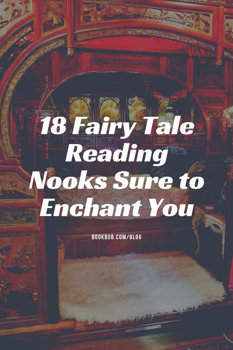 Bring the fairy tale home by creating your own magical reading nook based on these inspirational photos.  #books #readingnook #readingplace Whimsical Reading Nook, Fairy Reading Nook, Closet Nook, Fairy Tale Home, Reading Nook Kids, Reading Nook Ideas, Library Inspiration, Nook Ideas, Reading Nooks