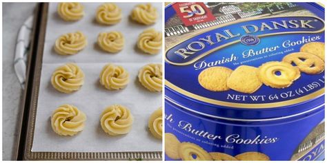 This Butter Cookie Recipe Tastes Exactly Like The Iconic Danish Cookies In The Blue Tin Danish Butter Cookies Recipe, Italian Christmas Cookie Recipes, Butter Cookies Christmas, Butter Cookie Recipe Easy, Danish Cookies, Butter Cookies Easy, Gooey Butter Cookies, Danish Butter Cookies, Butter Cookie Recipe