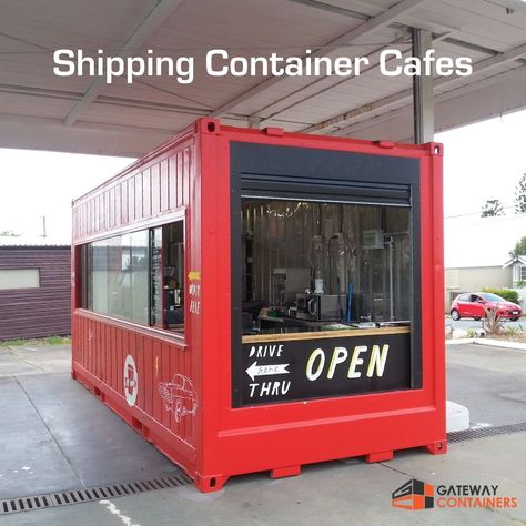 We look at 6 benefits of using a converted shipping container to launch your cafe business. Get in touch with Gateway to discuss your ideas! Cafe Snacks, Shipping Container Cafe, Container Coffee Shop, Drive Thru Coffee, Converted Shipping Containers, Shipping Container Office, Cafe Business, Container Cafe, Food Kiosk