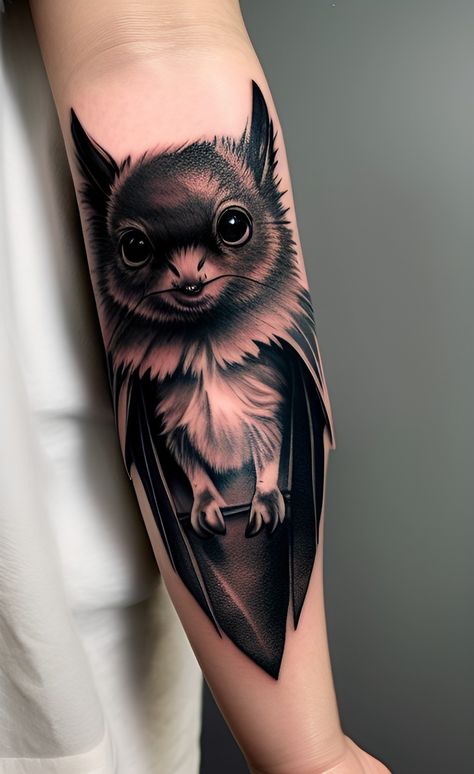 #battattoo
#gothictattoo
#halloweentattoo
#batart
#batink
#batwingtattoo
#nightcreaturetattoo
#spookyink
#blackbat
#vampiresbat
#nocturnaltattoo
#creepytattoo
#darktattoo
#horrorink
#batsymbol
#batcavetattoo
#flyingbat
#batcolortattoo
#mysticaltattoo
#batsinflight Cute Bat Tattoos, Stellaluna Tattoo, Cute Bat Tattoo Ideas, Nocturnal Tattoo, Bat Tats, Pink Shamrock, Bat Tattoos, Tattoo Thoughts, Mystical Tattoos