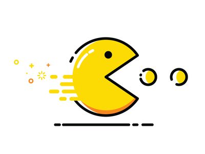 Pacman Robot Drawing, Barbie Tattoo, Vector Animation, Doodle Icon, Landscape Illustration, Flat Icon, Elements Of Art, First Tattoo, Mellow Yellow