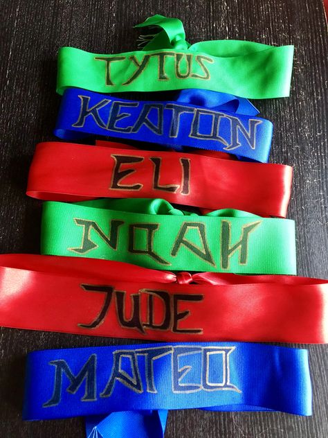 Ninja headbands for ninjago birthday Ninja Themed Birthday Party, Lego Party Decorations, Ninja Headband, Lego Ninjago Party, Lego Ninjago Birthday, Ninjago Birthday Party, Shopkins Birthday Party, Watermelon Birthday Parties, Ninja Birthday Parties