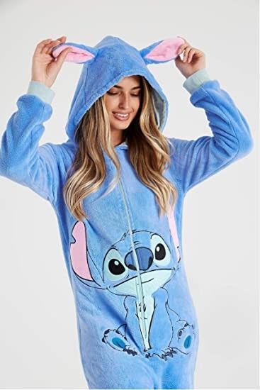 Lilo And Stitch Pjs, Stitch Pjs, Lilo And Stitch Onesie, Fluffy Pjs, Onesie For Adults, Stitch Onesie, Onesies For Women, Stitch Pajamas, Stitch Gifts