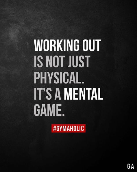 Gymaholic on Instagram: “It's a mental game.” Weight Positivity, Gymaholic Quotes, Pilates Quotes, Motivational Quotes For Athletes, Athlete Motivation, Motivation Sport, Physical Training, Mental Toughness, Gym Quote