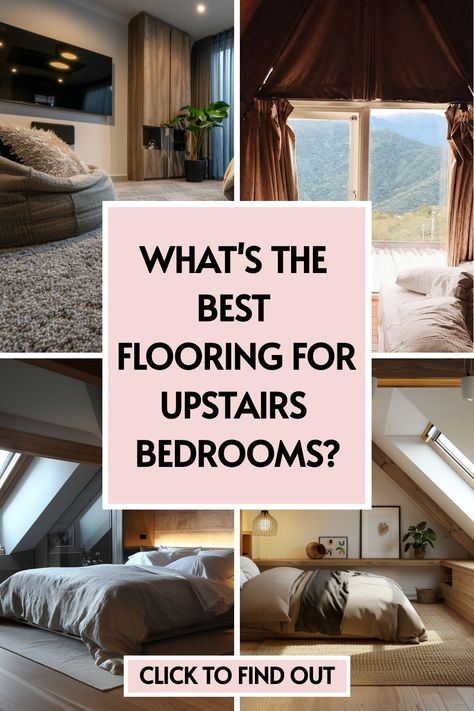 Elevate your upstairs bedroom ideas with the latest in bedroom interior trends! Our article highlights the best floors for a cozy and stylish look. 🎨 Tap now to start transforming your space! Bedroom Hardwood Floor Ideas, Hardwood In Bedroom, Floor Design Bedroom, Upstairs Bedroom Ideas, Flooring For Bedrooms, Flooring In Bedrooms, Bedroom Floor Ideas, Bedroom Flooring Ideas, Type Of Flooring