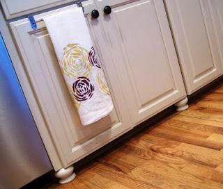 how to add feet to cabinets