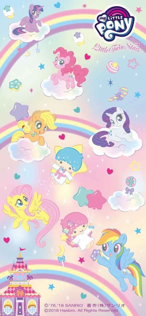 Pink Unicorn Wallpaper, Unicorn Wallpaper Cute, Kawaii Wallpapers, Pony Wall, Paper Cute, My Little Pony Poster, Unicorn Pictures, My Little Pony Wallpaper, Pony Birthday