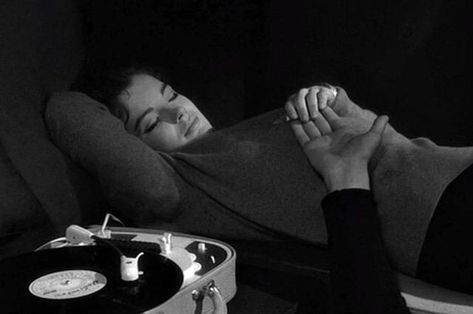 :: Romy Schneider, French Films, Rock N’roll, Vintage Records, Record Player, House Music, Lps, Good Old, Listening To Music