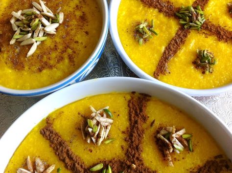 Sholeh Zard, Rosh Hashanah Recipes, Risotto Alla Milanese, Persian Rice, Persian Cuisine, Iranian Food, Homemade Sweets, Persian Food, Jewish Recipes