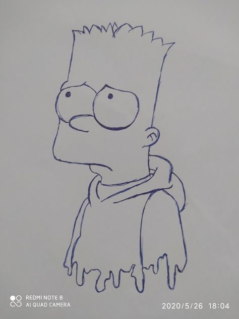 Simson Drawings Easy, Bart Simpson Art, Simpsons Drawings, Simpsons Art, Easy Money, Art Drawings Sketches, Bart Simpson, Drawing Sketches, Easy Drawings