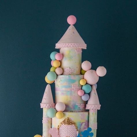 Elegant Temptations on Instagram: "✨🏰 Pastel Castle 🏰✨

This towering Pastel Castle cake is pure enchantment! 

With soft pastel tones, whimsical bubble details, and charming castle turrets, it’s the perfect showstopper for any fairytale celebration. 💖🎠

Designed to make any birthday magical, this cake transports you straight into a Disney inspired dreamland of playful details, fit for a little princess! 👑

Happy Birthday Genesis!👸🤴

#PastelCastle #FairytaleCake #DisneyCastleCake #Miami #CustomCakes #etcakes #PicoftheDay" Pastel Castle, Disney Castle Cake, Princess Happy Birthday, Cake Transport, A Little Princess, Castle Cake, Disney Castle, Disney Inspired, Custom Cakes