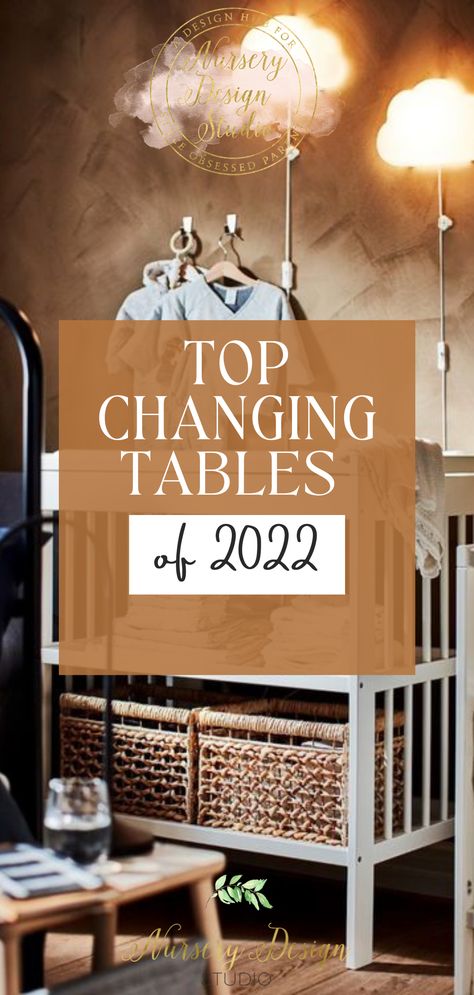 the best changing tables of 2022 (1) Changing Table Girl, Small Nursery Design, Jenny Lind Changing Table, Best Changing Table, Baby Changer, Upcycle Table, Table Signage, Changing Table Topper, Nursery Changing Table