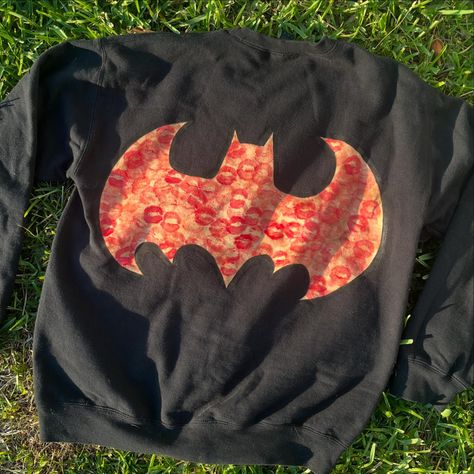 Bleached sweater I made about a month ago for my sweet boyfriend 🦇❤️ love how this turned out so much and he did too :) I do customs so dm me if you’re interested!! - - - #bleachedshirt #bleachart #batman #lego #legobatman #dccomics #kisses #custommade #painter #womanownedbusiness #artistreel #mixedmediaartist #creative #artist #paintingreel #supportsmall #hispanicartist #paintingwip #originalart #originalpainting #smallbusiness Batman Kiss Shirt, Boyfriend Kiss Hoodies, How To Make Kisses Hoodie, Batman Basket, Batman Gifts For Boyfriend, Bleached Sweater, Kisses Hoodie, Batman Sweatshirt, Bf Gift