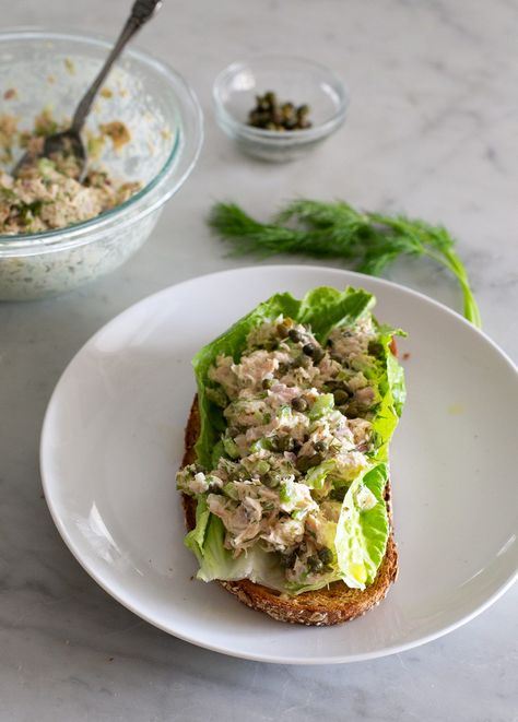 Tuna Salad with Capers Tuna Capers Salad, Tuna Salad With Capers, Recipe With Capers, Classic Tuna Salad Recipe, Salad With Capers, Crispy Tuna, Best Tuna Salad Recipe, Classic Tuna Salad, Best Tuna Salad