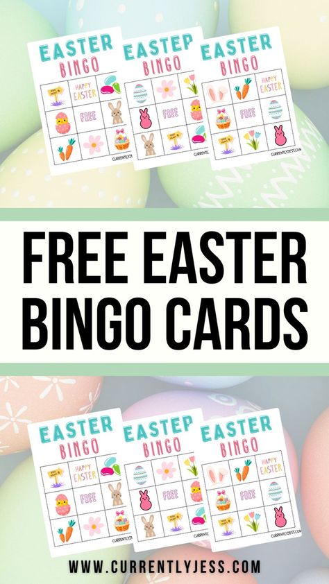 Easter Bingo free printable pdf cards for kids Easter Bingo Free Printable, Family Free Printable, Easter Bingo Cards, Bingo Free Printable, Marker Ideas, Easter Bingo, Easter Celebration, Bingo Cards, Bingo