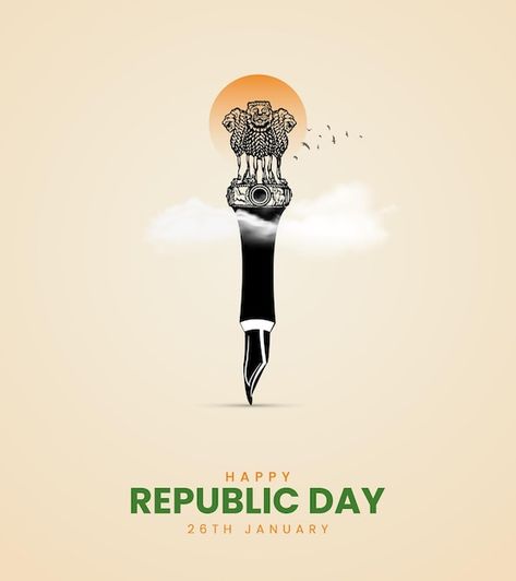 Republic Day Post, Republic Day Creative Ads, Republic Day Creative, Indian Republic Day, Design For Social Media, Republic Day, Creative Ads, Media Post, Social Media Post