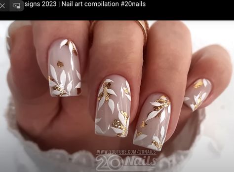 Gold And White Nail Designs, Natural Summer Nails, Modern Ranch House Exterior, Small Ranch House, House Exterior Ideas, Nail Art Printer, Bridal Manicure, Quinceanera Nails, Modern Ranch House