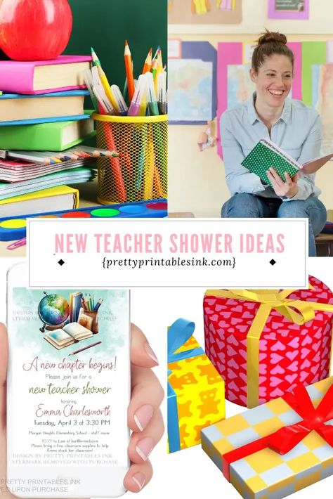 Looking for a fun way to get a new teacher started out on the right foot? Host a new teacher shower to help stock the classroom #newteacher #teachergraduation #teachershower #endofschoolparty #backtoschoolparty #stocktheclassroom Stock The Classroom Party, Teacher Theme Party Ideas, Teacher Shower Games, Teacher Party Theme, New Teacher Party Ideas, New Teacher Shower Ideas, Teacher Shower Party Ideas, Teacher Graduation Party Ideas Education Major, Teacher Shower Ideas