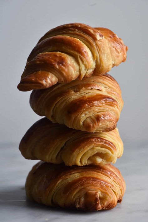 Gluten Free Croissant, Glutenfri Baking, Croissant Dough, Gluten Free Pastry, Bite Size Food, Lactose Free Milk, Croissant Recipe, Fodmap Friendly, Gf Bread