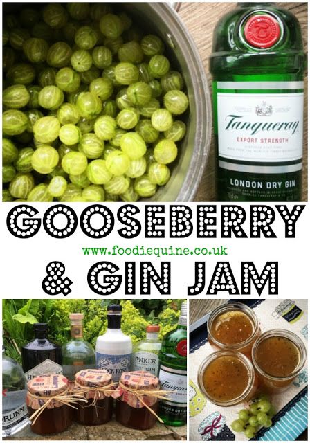 Gooseberry and Gin Jam | Foodie Quine - Edible Scottish Adventures Boozy Jam, Gooseberry Gin, Homemade Jam Recipes, Recipe Deli, Jam Ideas, Gooseberry Jam, Gooseberry Recipes, Pectin Recipes, Jam Making