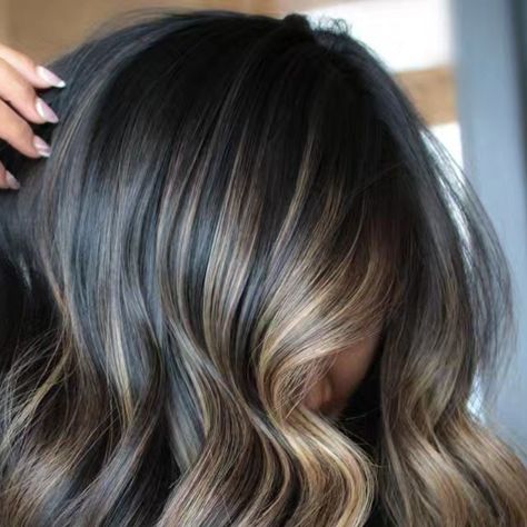 Nathi Vega | CT BRUNETTE LOVER on Instagram: "Whats one thing a brunette needs?  A good blend!  A good blending technique and some form of Root melt or shadow goes a long way on levels 1 - 5.   Allow your Root glazes to sit longer on brunettes or even drop a level if your not getting the coverage and blend you want.   Root melt @joico lumishine 3N + 5NA into  10N+9NB+9G  Styled with @sevenhaircare  Gazaar leave in spray + boost spray + polish balm   #btconeshot2024_brunettes  #btconeshot2024_warmbalayage   #oneshothairawards #behindthechair #joicopartner #brunettehaircolor #brunetteinspo #hairoftheday #beautifulhair #brunettespecialist #brondebrunette #asianhair #cthaircolor #ctbalayage #dimensionalbrunette #mastersofbalayage #modernsalon #americansalon #beautylaunchpad #cosmoprofbeauty #s Hair Color Ideas Balayage, Light And Dark Hair, Color Ombre Hair, Hair Color For Brunettes Short, Ombre Hair Color For Brunettes, Hair Color Ideas For Brunettes Short, Blonde Ombre Hair, Dark Ombre Hair, Christmas Eyeshadow