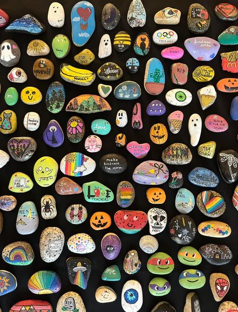 Rock Painting Ideas Aesthetic Indie, Rock Painting Ideas Aesthetic, Painting Ideas Aesthetic, Rock Painting Ideas, Aesthetic Indie, Ideas Aesthetic, Rock Painting, Painting Ideas, Painted Rocks