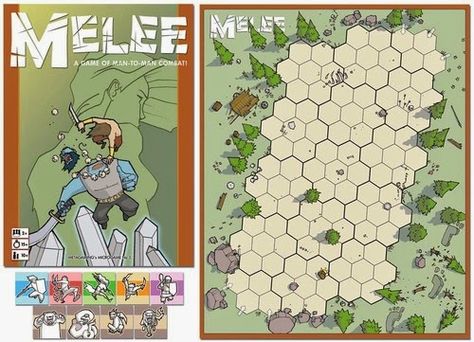 Melee ~ Print and Play Board Games Pnp Games, Free Board Games, Bord Games, Hex Map, Rp Games, Rpg Board Games, Pen And Paper Games, Board Games Diy, Printable Board Games