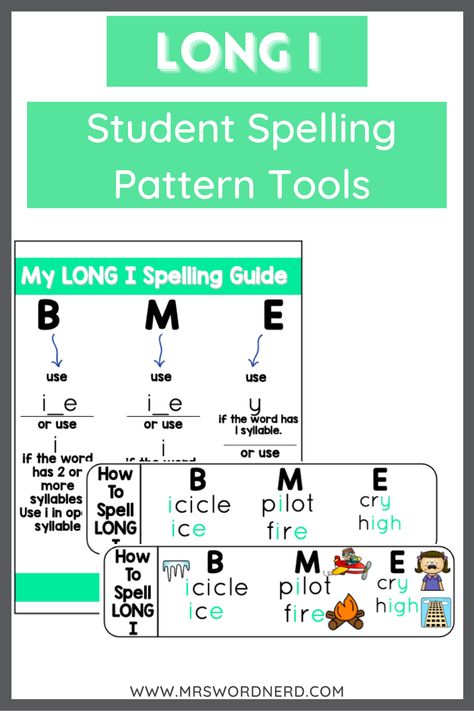 Long I Spelling Pattern Posters answers those questions your students have about when to use the long "i" sound with tricks, examples, posters, spelling charts and even songs and sayings. It takes vowel posters and spelling charts a step further so students not only know the different ways to spell Long I but how to differentiate between the different spellings. Great for you early elementary phonics class or when you're doing word work. Don't hesitate. Check it out now! Third Grade Literacy Activities, Long Vowels Activities, Third Grade Literacy, Short Vowel Activities, Teaching Reading Strategies, Vowel Activities, Vowel Teams, Phonemic Awareness Activities, Cvce Words