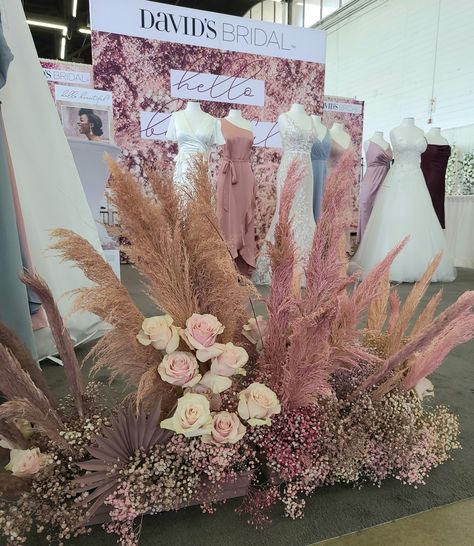 Pink Pampas Centerpiece, Office Installation, Eliza Rose, Baptism Decor, Pink Pampas, Pink Pampas Grass, Pink Grass, Debut Ideas, Pink Wedding Decorations