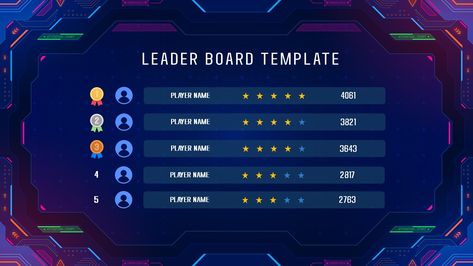 Leader Board Design, Leaderboard Ui Design, Ranking Template, Leaderboard Design, Beautiful Background Designs, Web Design Gallery, Board Result, One Pager, Sports Scores