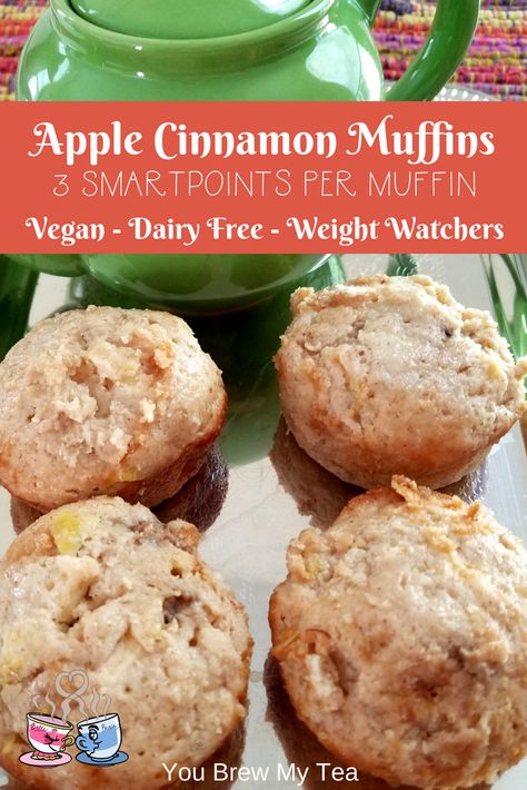 Apple Cinnamon Muffins - Muffin Apple, Ww Muffins, Ww Bread, Muffins Apple, Weight Watchers Muffins, Muffin Breakfast, Weight Watcher Desserts, Ww Breakfast, Ww Food